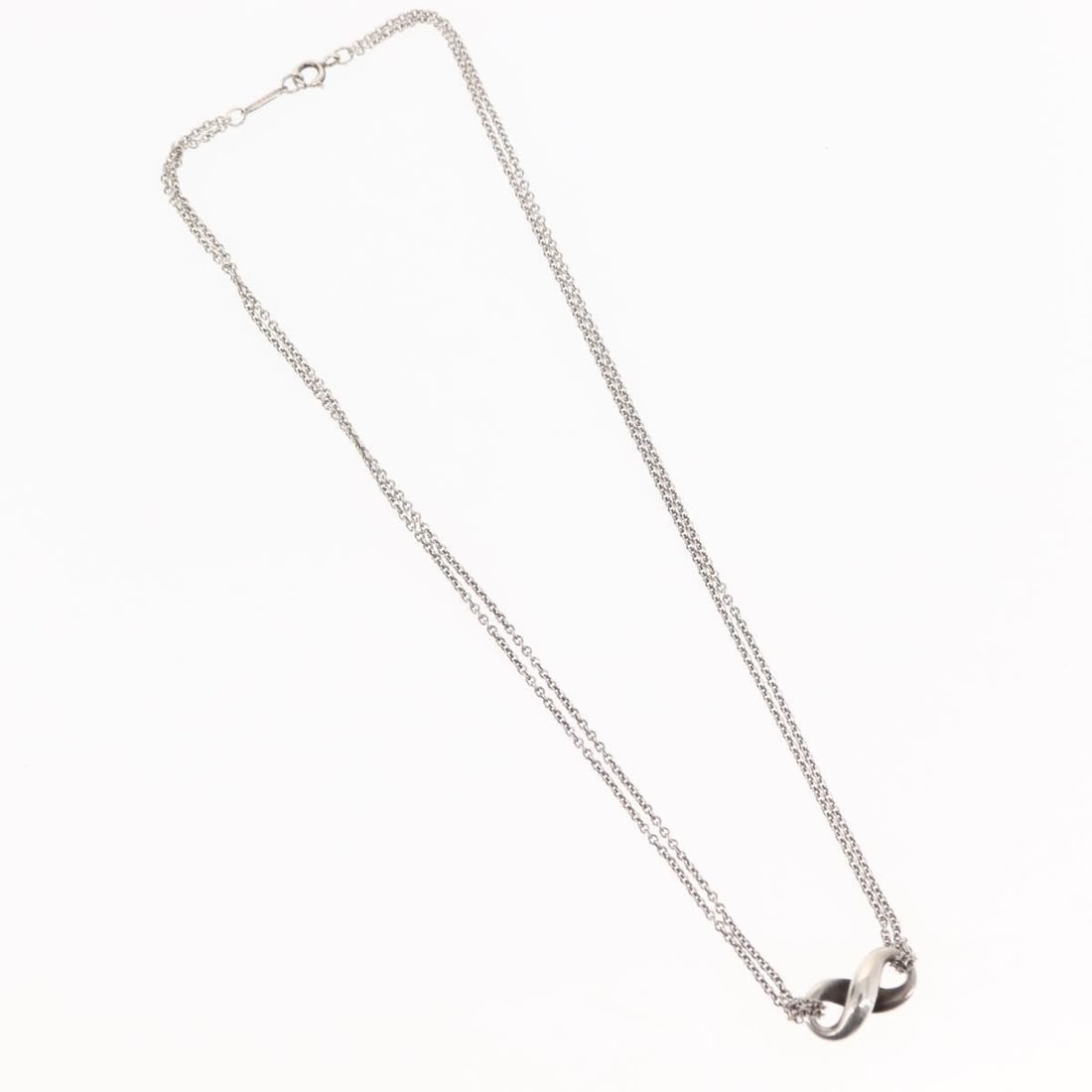 Infinity Double Chain Necklace in Silver by Tiffany & Co. (1 of 2)