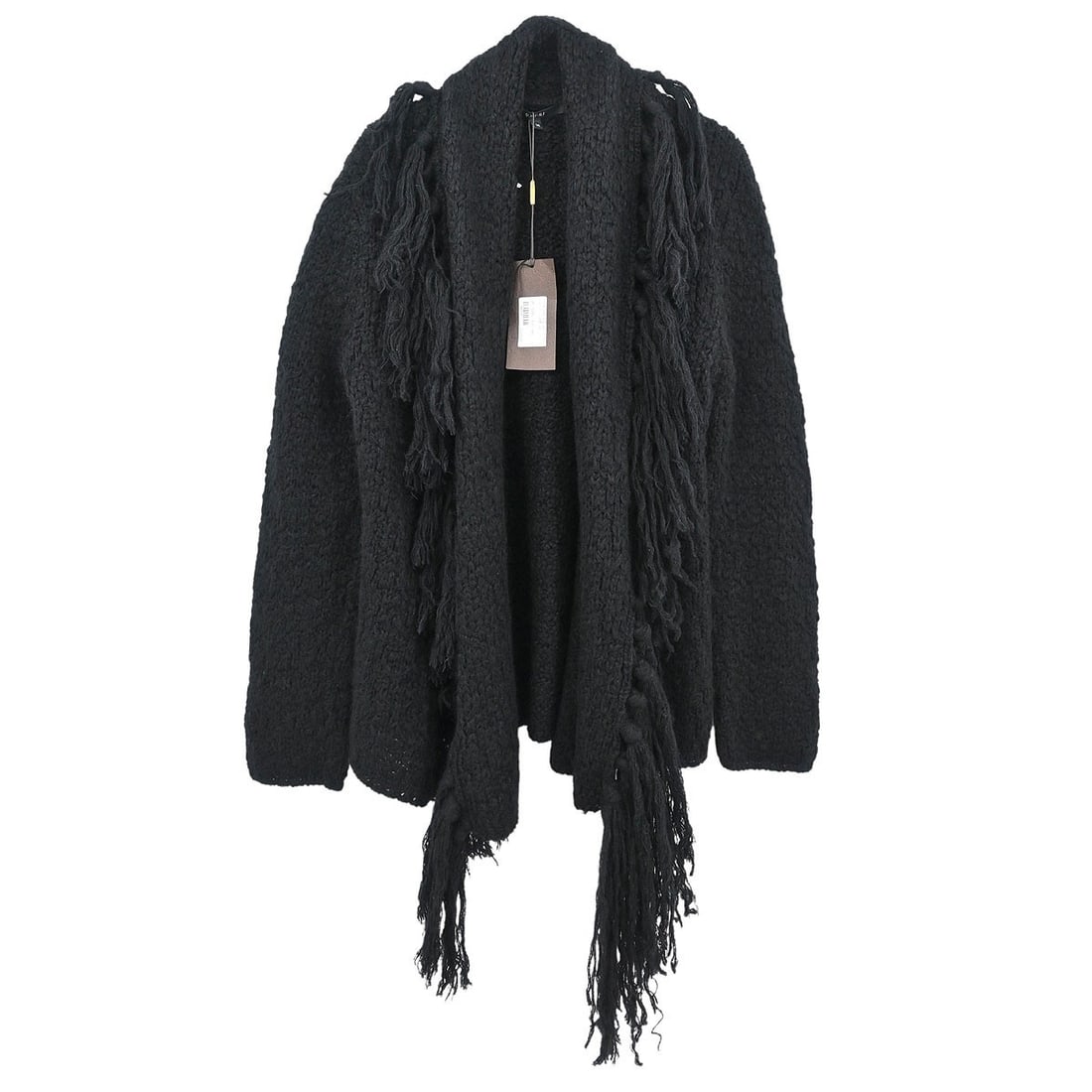 Gucci Vintage Black Knit Fringe Cardigan Made in Italy (1 of 11)