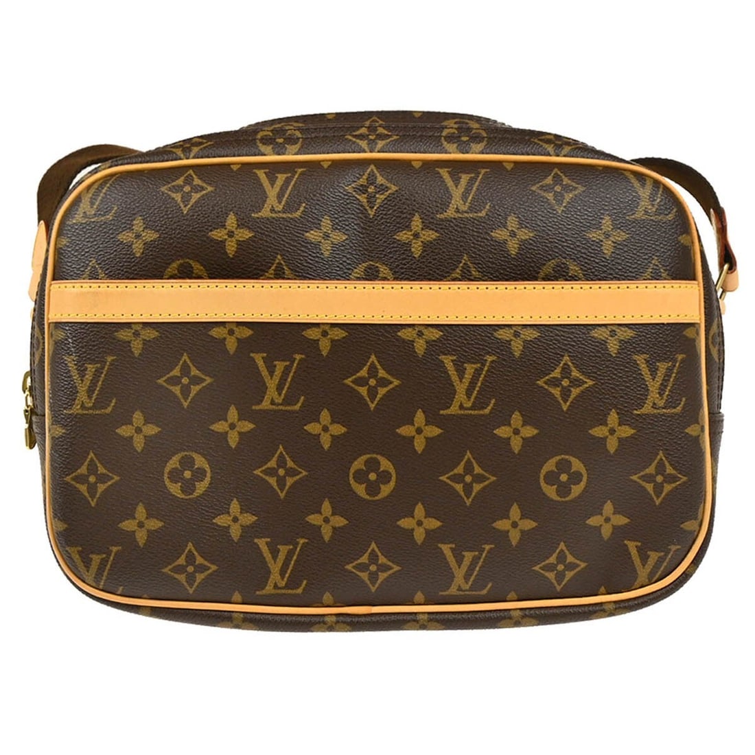 Louis Vuitton Monogram Reporter PM Brown Shoulder Bag M45254: Louis Vuitton Monogram Reporter PM Brown Shoulder Bag M45254 The Louis Vuitton Monogram Reporter PM Shoulder Bag is a stylish accessory perfect for casual occasions. This medium-sized shoulder bag fea