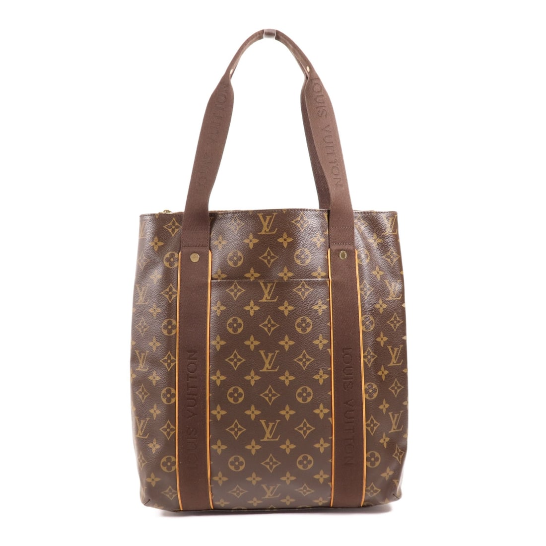LOUIS VUITTON Cabas Beaubourg Tote Bag Monogram Brown GHW M53013: LOUIS VUITTON Cabas Beaubourg Tote Bag Monogram Brown GHW M53013 The LOUIS VUITTON Cabas Beaubourg Shoulder Bag (M53013) is a stylish tote crafted from durable PVC coated canvas in a classic brown mon