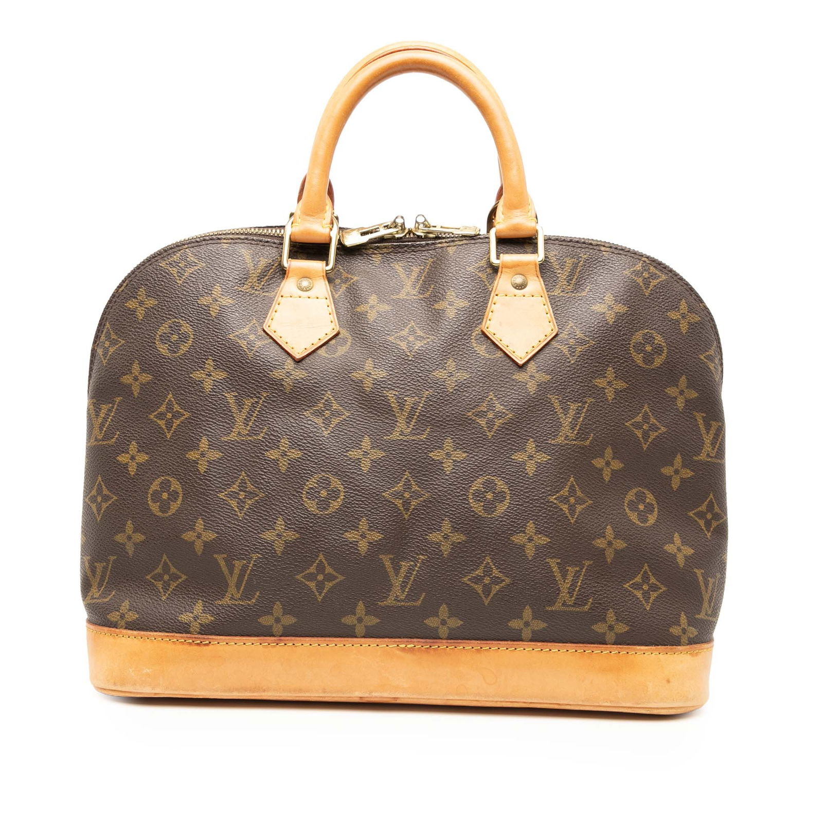 Louis Vuitton Alma PM Monogram Canvas Bag with Vachetta Leather Trim (1 of 8)