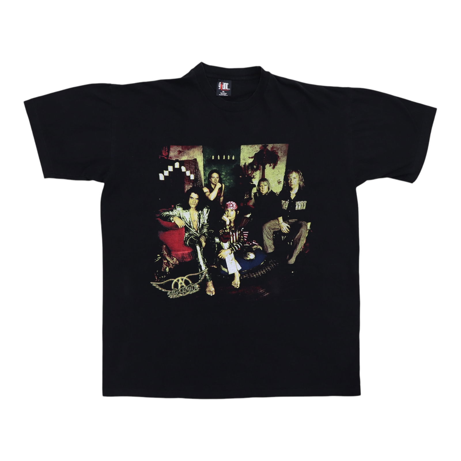 1997 Aerosmith Nine Lives Tour Shirt Vintage 100 Cotton Black: 1997 Aerosmith Nine Lives Tour Shirt Vintage 100 Cotton Black Celebrate your love for rock music with this original vintage 1997 Aerosmith Nine Lives North American Tour Shirt. This authentic piece fe