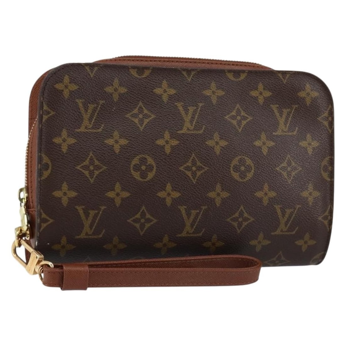 LOUIS VUITTON Monogram Orsay Clutch Bag M51790 Auth France: LOUIS VUITTON Monogram Orsay Clutch Bag M51790 Auth France This authentic Louis Vuitton Monogram Orsay Clutch Bag (M51790) is a stylish accessory that showcases the iconic Monogram Canvas exterior. Cr