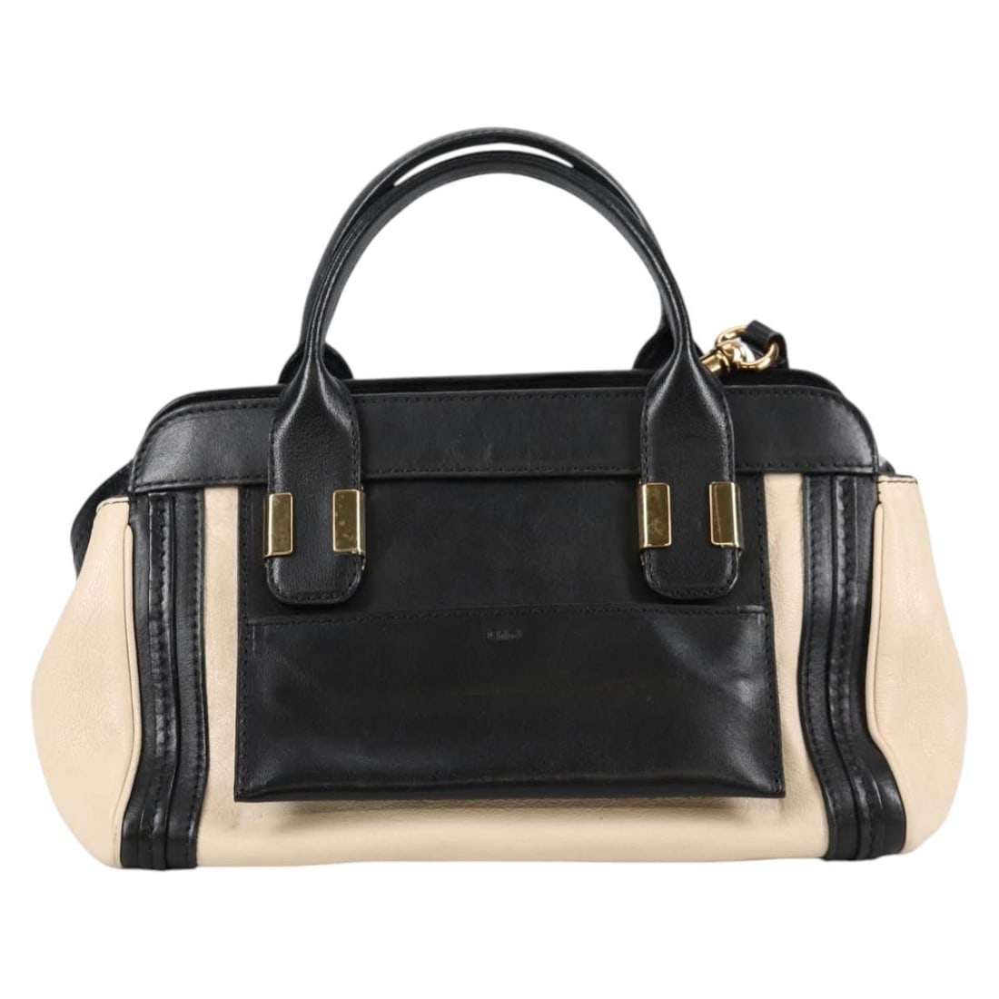Alice Handbag by Chloe White Satchel Purse for Women: Alice Handbag by Chloe White Satchel Purse for Women This Chloe Alice satchel is a white handbag designed for women. The exterior and handles show signs of rubbing, deformation, and slight stains, whi