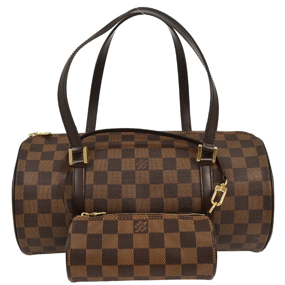 Louis Vuitton Papillon 30 Handbag Damier Canvas Brown N51303: Louis Vuitton Papillon 30 Handbag Damier Canvas Brown N51303 This Louis Vuitton Damier Papillon 30 Handbag features a stylish check pattern in a classic brown Damier canvas leather. With a medium size