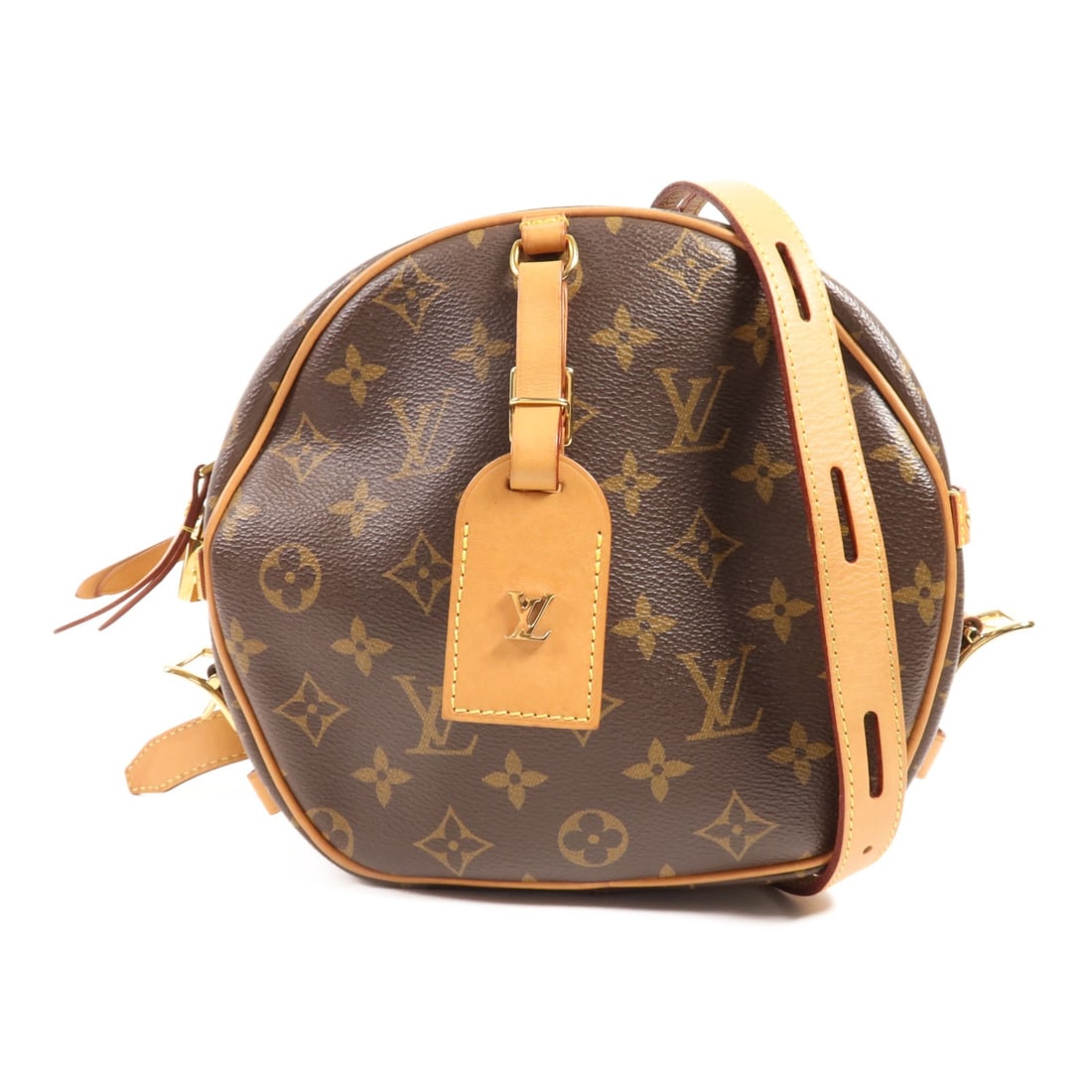 LOUIS VUITTON Boite Chapeau Souple MM Shoulder Bag Monogram Brown GHW M52294 (1 of 14)