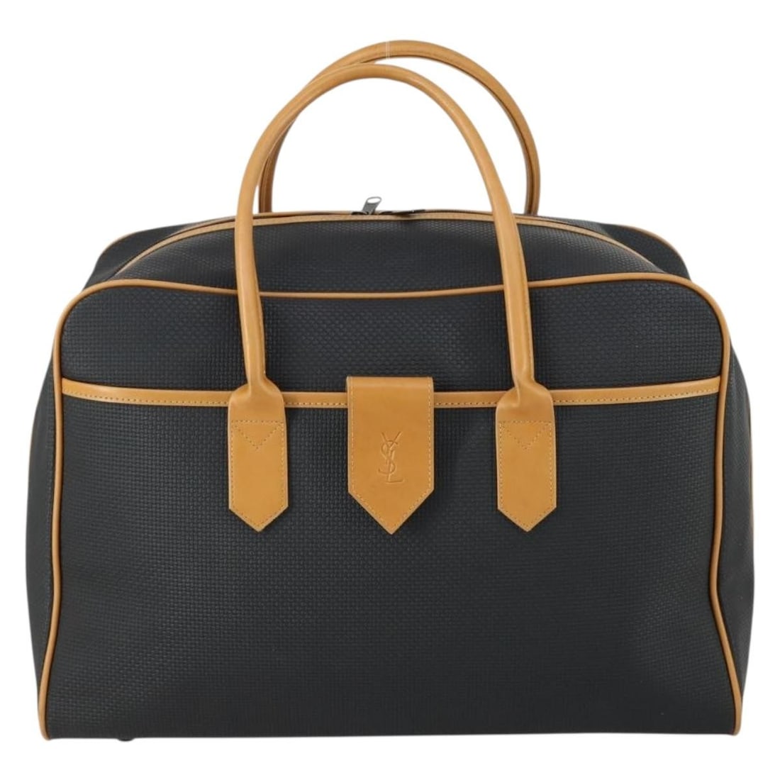 Pre-Owned Saint Laurent Boston Black Leather Travel Bag (1 of 2)