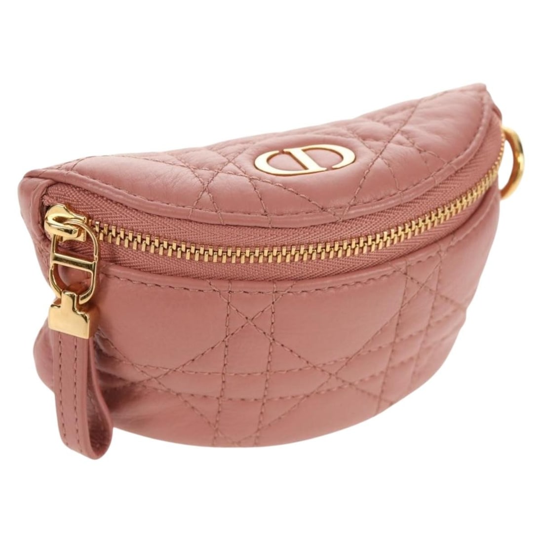 Christian Dior Canage Pouch Pink Gold Lamb Skin Italy Auth: Christian Dior Canage Pouch Pink Gold Lamb Skin Italy Auth Elevate your accessory collection with the Christian Dior Canage Pouch, crafted from luxurious lamb skin in an elegant pink and gold color co