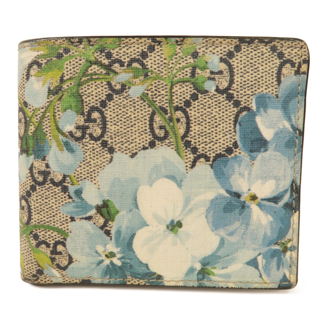 GUCCI Brown Bi-fold Wallet PVC Coated Canvas Italy: GUCCI Brown Bi-fold Wallet PVC Coated Canvas Italy This elegant GUCCI bi-fold wallet showcases a sophisticated design crafted from durable PVC coated canvas in a rich brown hue. The wallet features a