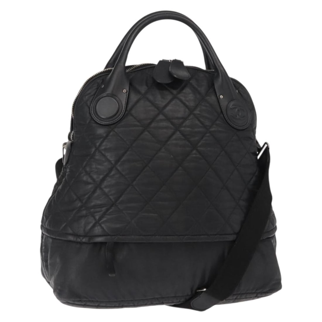 Chanel Matelasse Black Travel Weekender Bag (1 of 1)