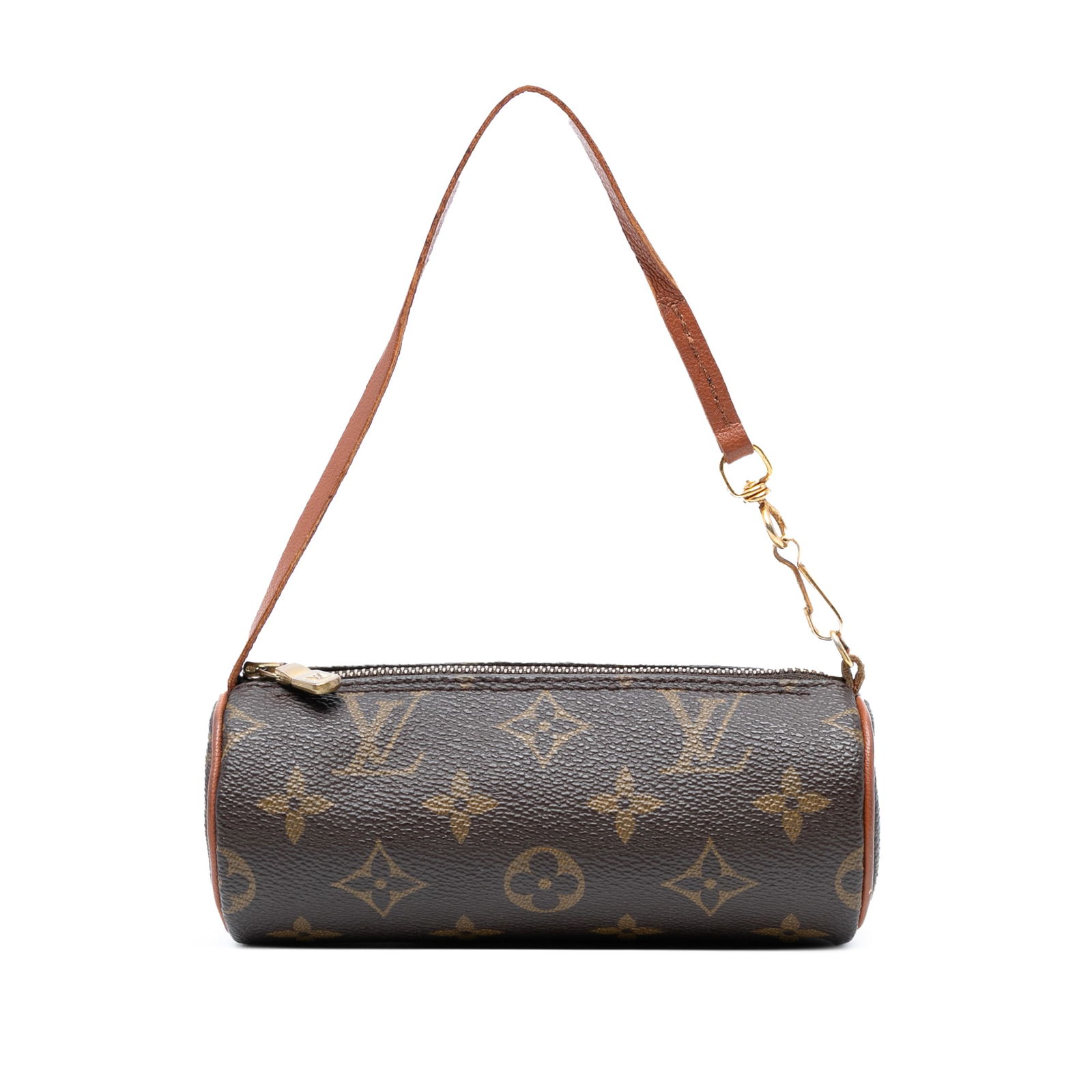 Louis Vuitton Monogram Papillon Pochette Bag in Brown: Louis Vuitton Monogram Papillon Pochette Bag in Brown The Louis Vuitton Monogram Papillon Pochette is a stylish and practical bag crafted from iconic monogram canvas. It features a detachable leather