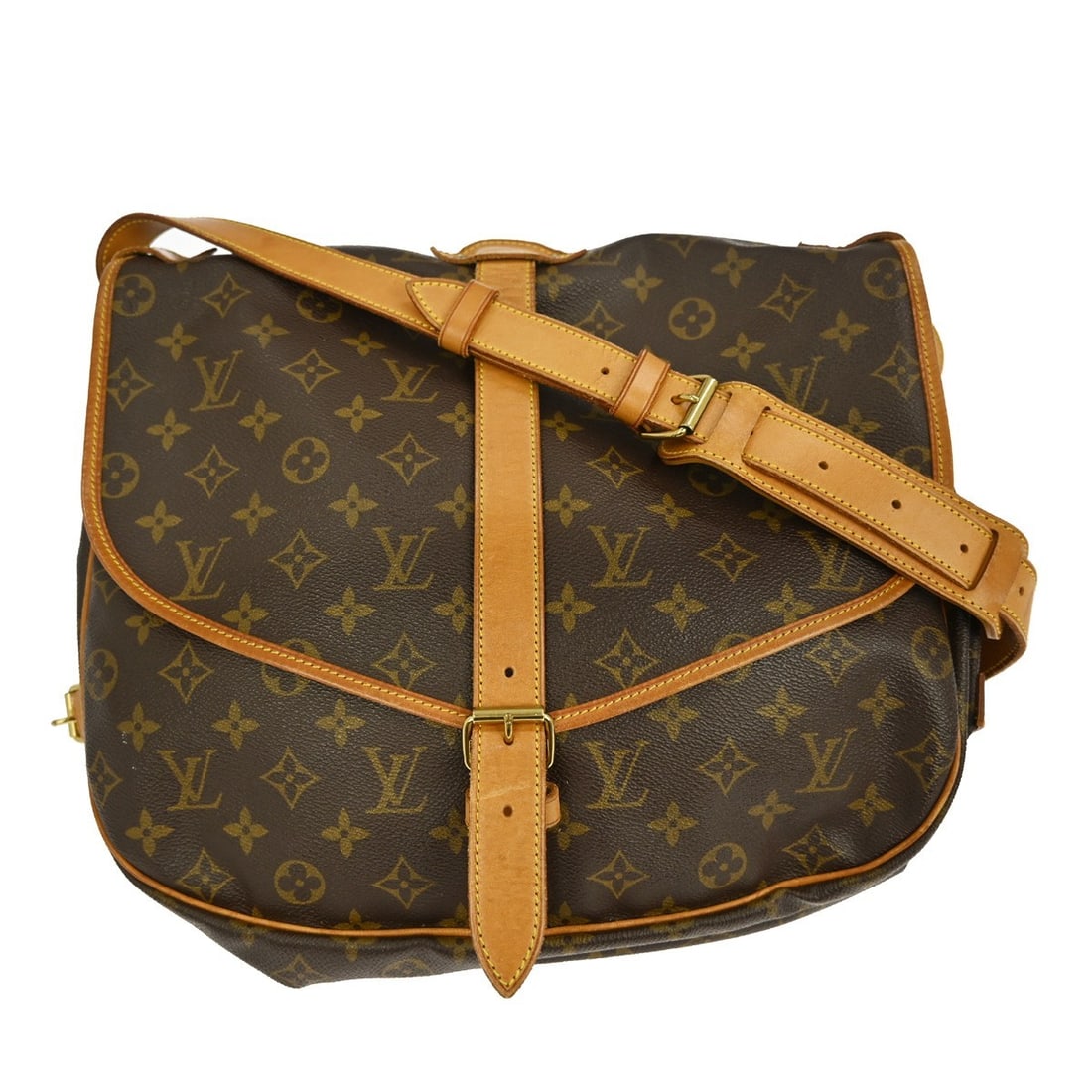 Saumur 35 Shoulder Bag by Louis Vuitton in Brown (1 of 1)