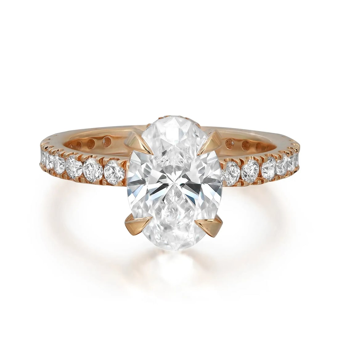 Rachel Koen GIA Certified Oval Cut Lab Grown Diamond Engagement Ring 14K Yellow Gold: Rachel Koen GIA Certified Oval Cut Lab Grown Diamond Engagement Ring 14K Yellow Gold This exquisite engagement ring features a stunning GIA certified oval cut lab grown diamond at its center, weighing