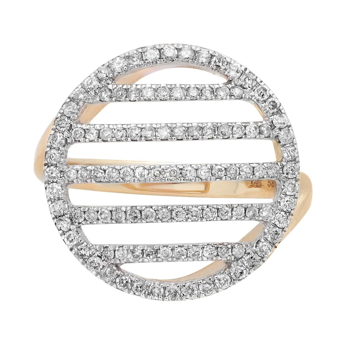 Rachel Koen 0.70ct Round Diamond Cocktail Ring in 14K Yellow Gold: Rachel Koen 0.70ct Round Diamond Cocktail Ring in 14K Yellow Gold This stunning Rachel Koen cocktail ring is crafted from luxurious 14K yellow gold and features a total diamond weight of 0.70 carats.