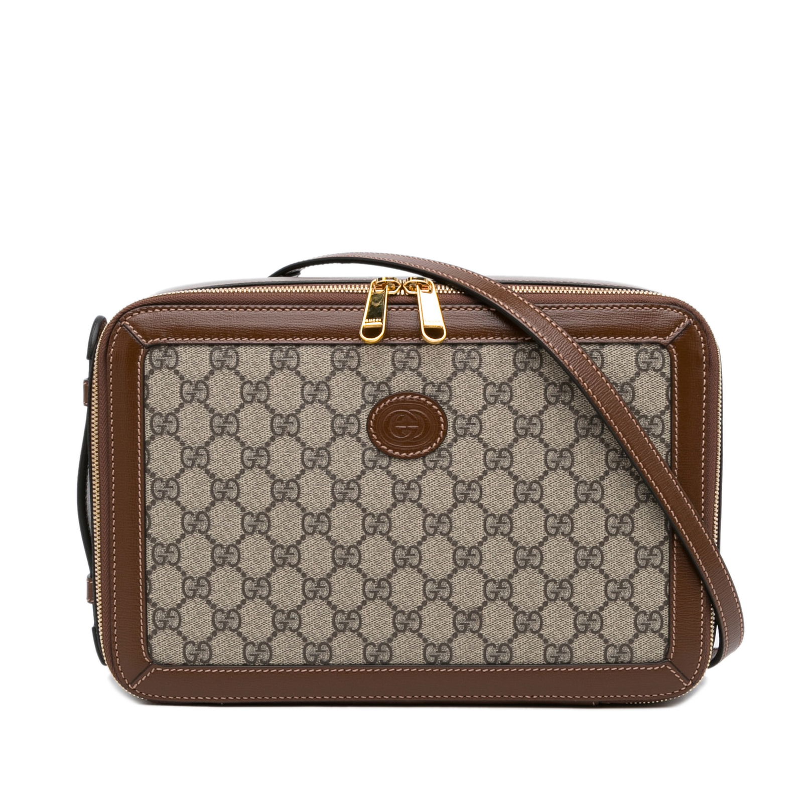 Gucci GG Supreme Azalea Box Bag Brown Coated Canvas with Leather Trim: Gucci GG Supreme Azalea Box Bag Brown Coated Canvas with Leather Trim Introducing the Gucci GG Supreme Azalea Box Bag, a sophisticated accessory crafted from durable coated canvas with elegant leather