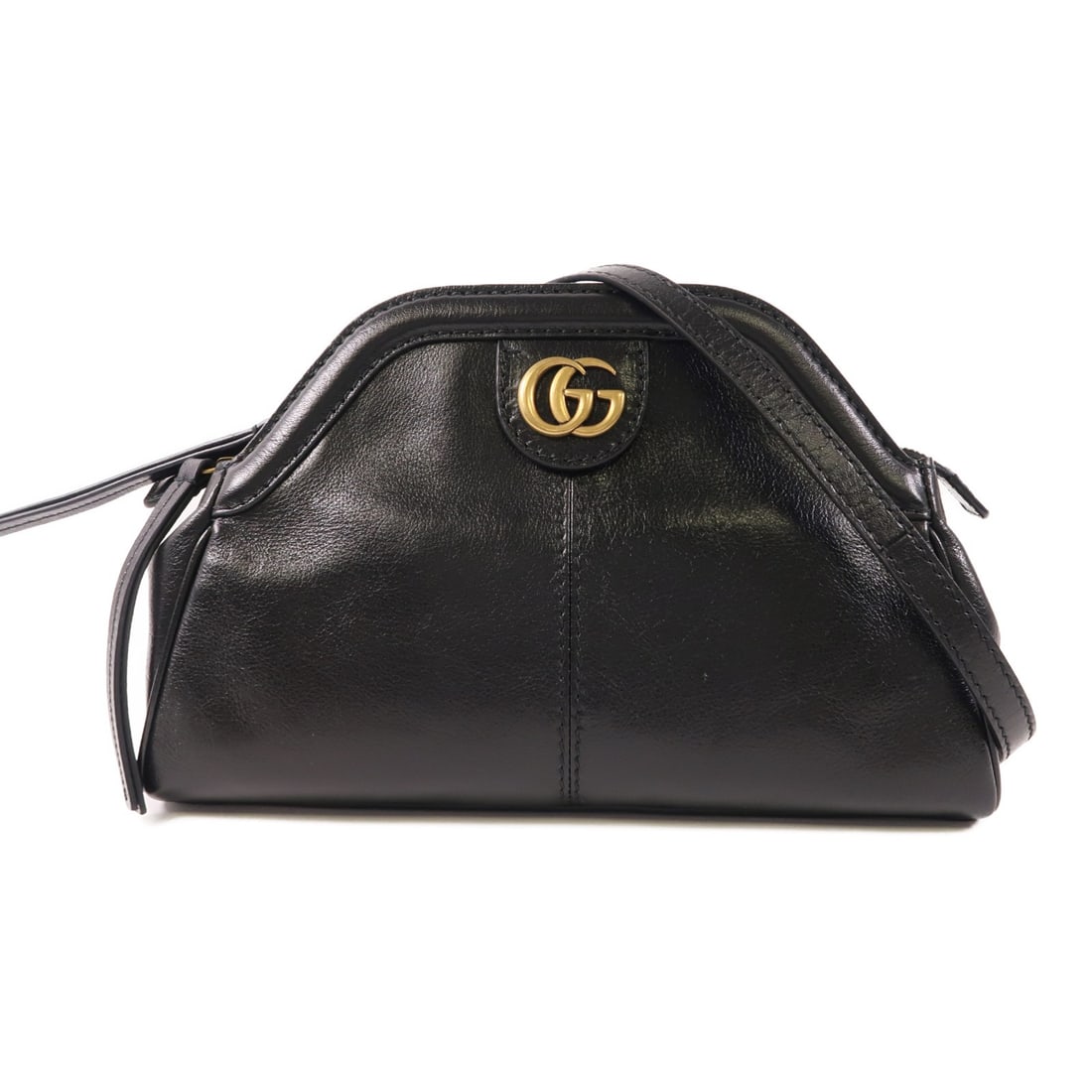 GUCCI GG Shoulder Bag 524620 Black Calfskin Leather GHW (1 of 17)