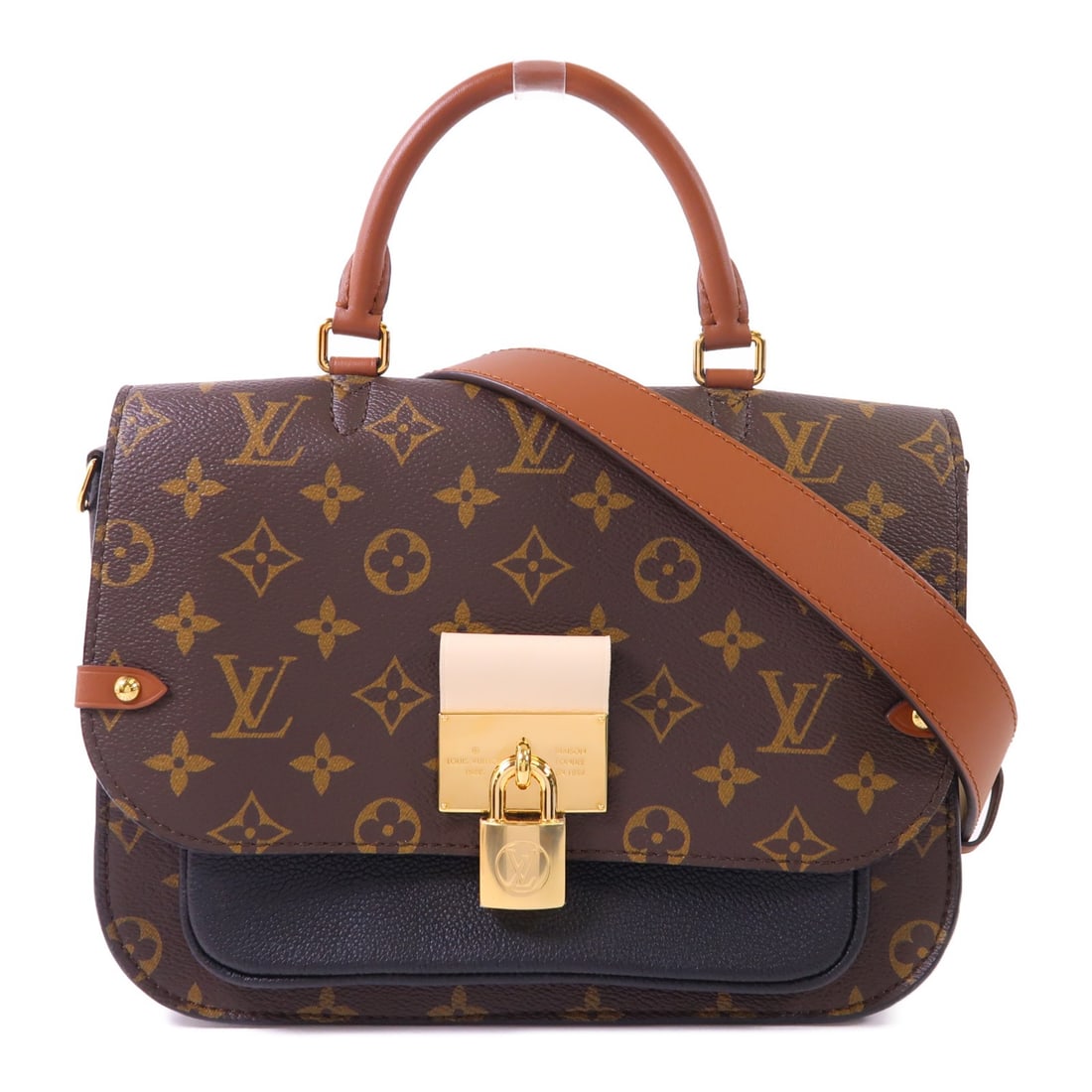 Louis Vuitton Vanguard Monogram Canvas Two Way Shoulder Bag M44354 Brown Black (1 of 18)