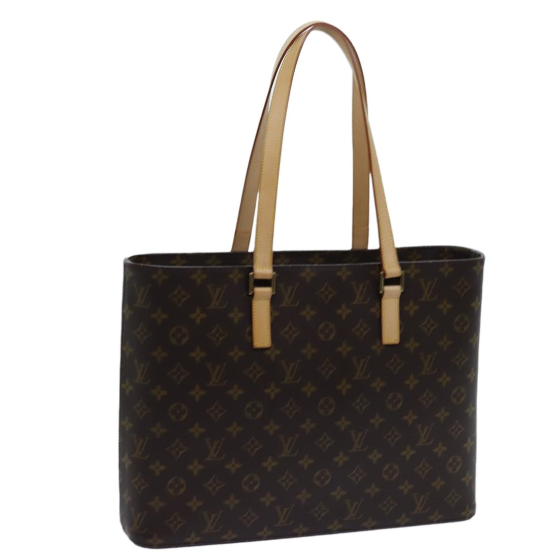 LOUIS VUITTON Monogram Luco Tote Bag M51155 Made in Spain: LOUIS VUITTON Monogram Luco Tote Bag M51155 Made in Spain Introducing the iconic LOUIS VUITTON Monogram Luco Tote Bag, a must-have accessory for any fashion enthusiast. Crafted from premium Monogram C