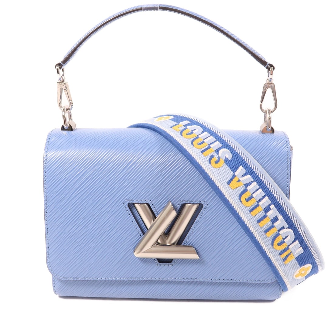LOUIS VUITTON Twist MM 2Way Shoulder Bag Epi Leather Blue M57507 (1 of 15)