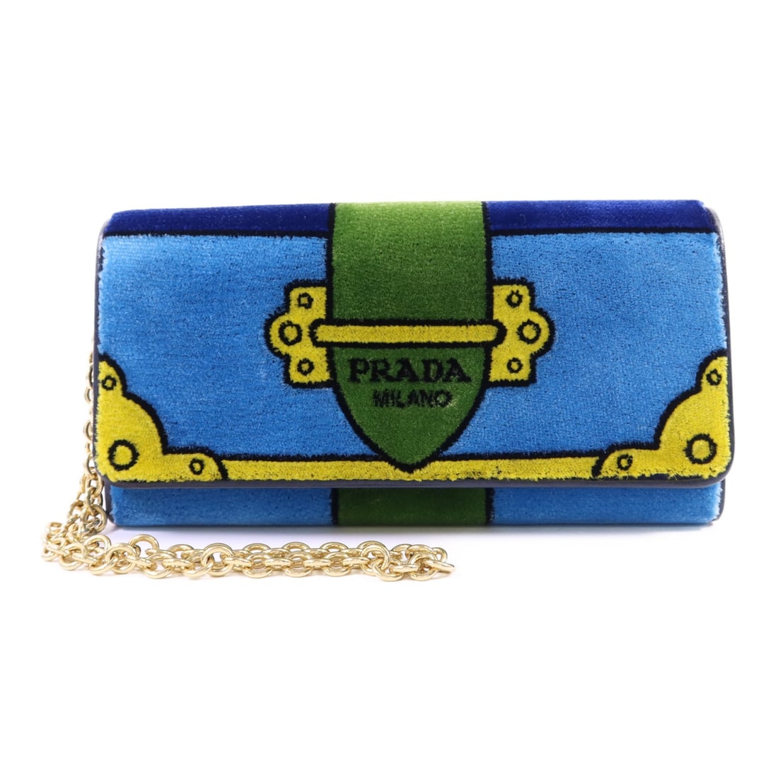 PRADA Cahier Long Wallet 1MN019 Velvet Blue GHW Italy: PRADA Cahier Long Wallet 1MN019 Velvet Blue GHW Italy Experience luxury with the PRADA Cahier Long Wallet, crafted in a stunning velvet blue. This bifold purse combines elegance and functionality, fea