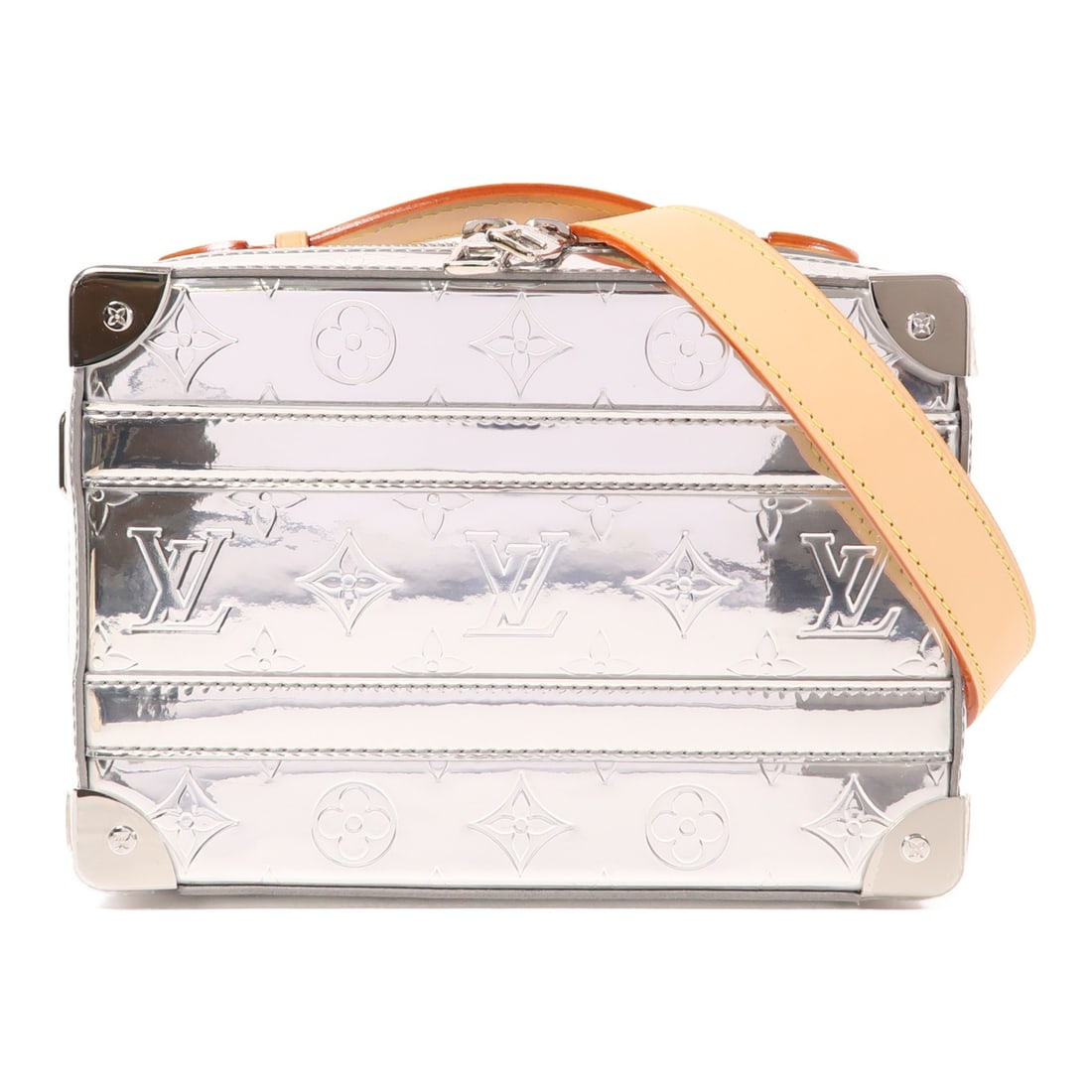 Louis Vuitton LV 2 Way Shoulder Bag M45885 Silver PVC Canvas: Louis Vuitton LV 2 Way Shoulder Bag M45885 Silver PVC Canvas This elegant Louis Vuitton 2 Way Shoulder Bag combines luxury with practicality. Crafted from durable PVC coated canvas, it features a slee