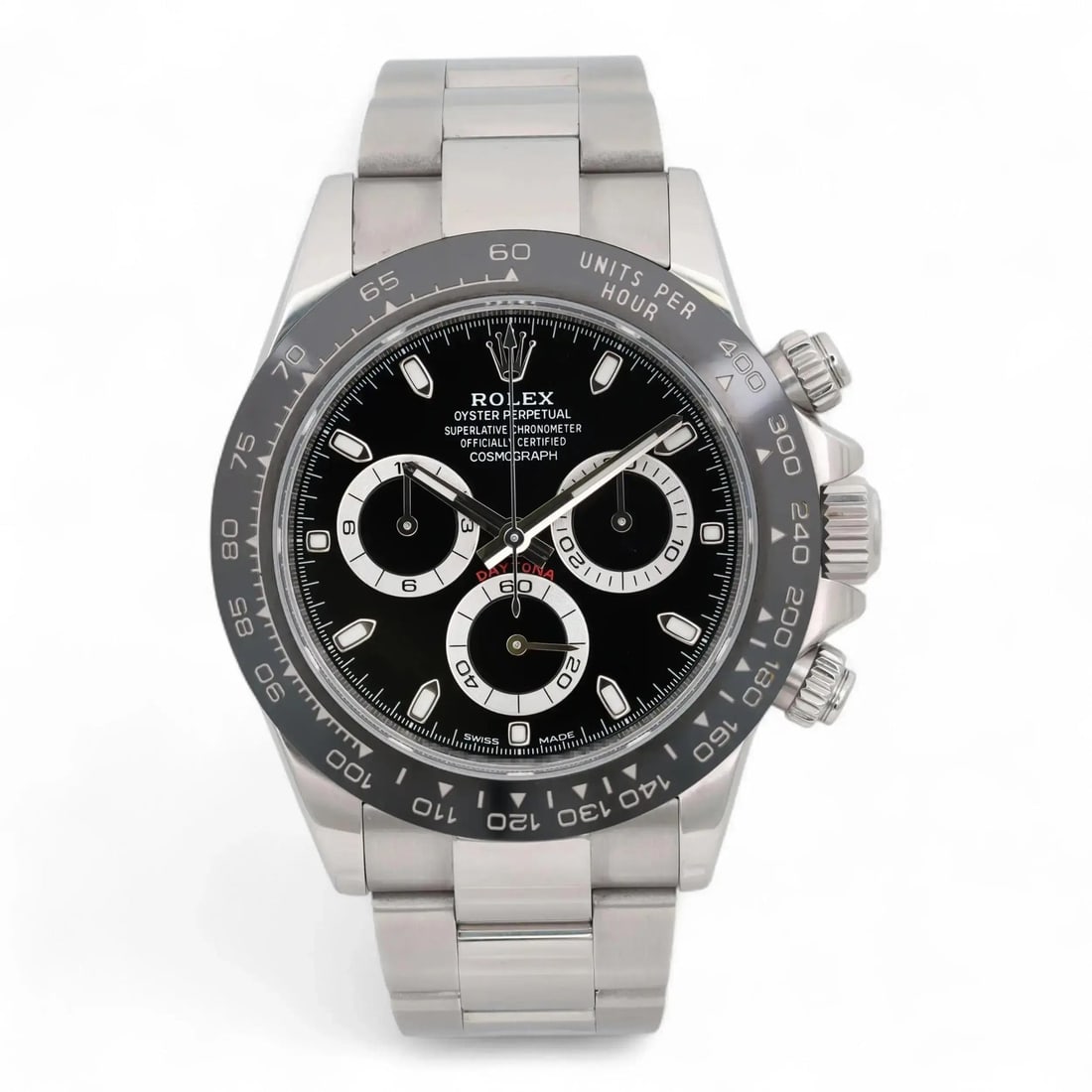 Automatic Rolex Daytona 116500LN Stainless Steel Black Dial Chronograph Watch (1 of 6)