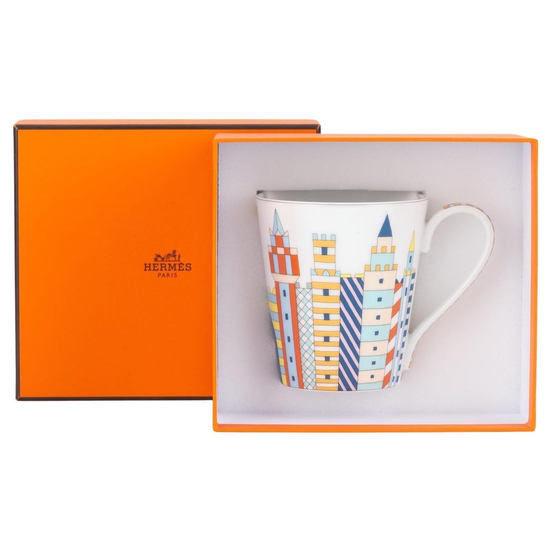 Hermes Chateau Epopee Mug Porcelain NIB France (1 of 7)