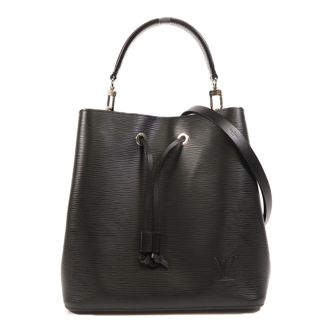 LOUIS VUITTON Neo Noe MM Shoulder Bag Epi Black Calfskin (1 of 15)