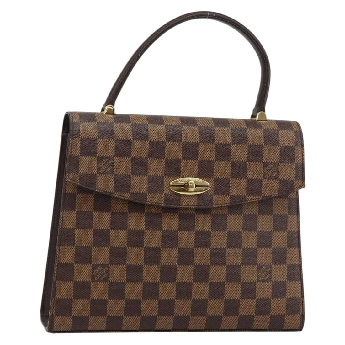 LOUIS VUITTON Damier Ebene Malesherbes Hand Bag N51379 Authentic: LOUIS VUITTON Damier Ebene Malesherbes Hand Bag N51379 Authentic This elegant Louis Vuitton Damier Ebene Malesherbes Hand Bag showcases the iconic Damier Ebene canvas, exuding sophistication and style