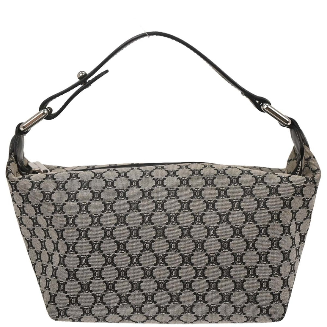 Celine Black Canvas Macadam Top Handle Handbag CE00/14 (1 of 10)