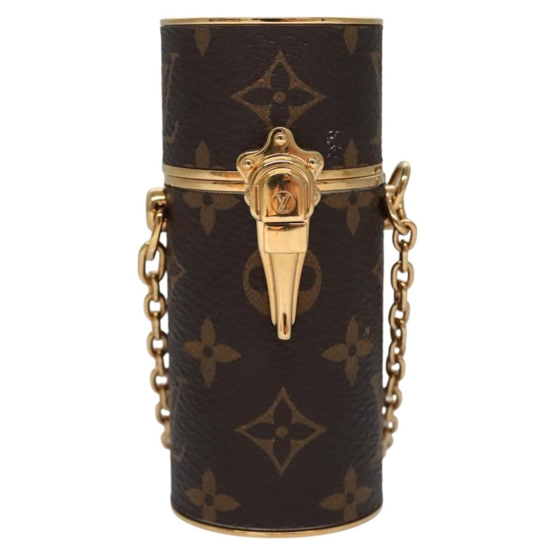 Lipstick Holder Chain Clutch by Louis Vuitton in Brown (1 of 2)