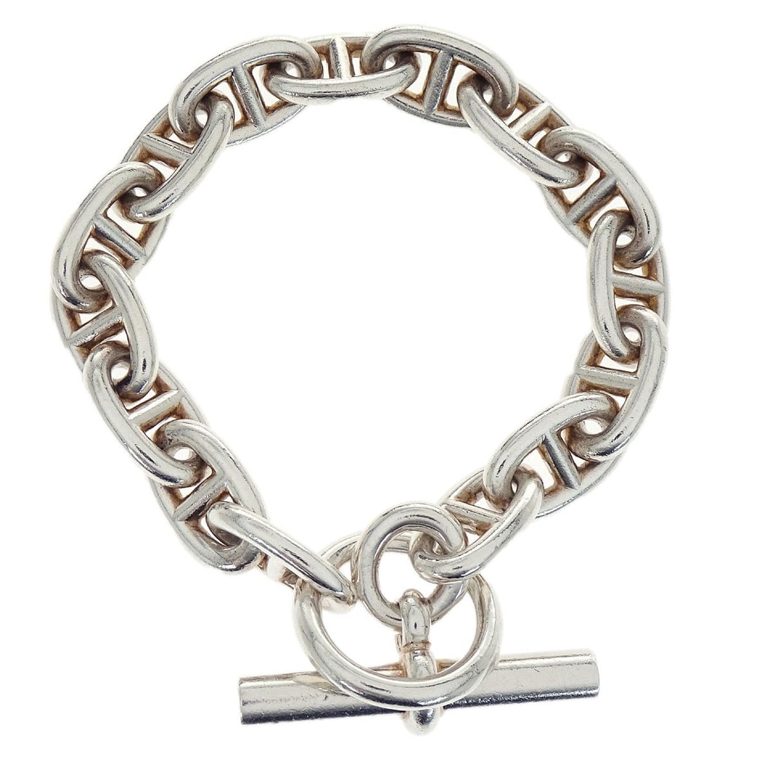 Chaine d'Ancre MM Ag925 Silver Chain Bracelet by Hermes (1 of 5)