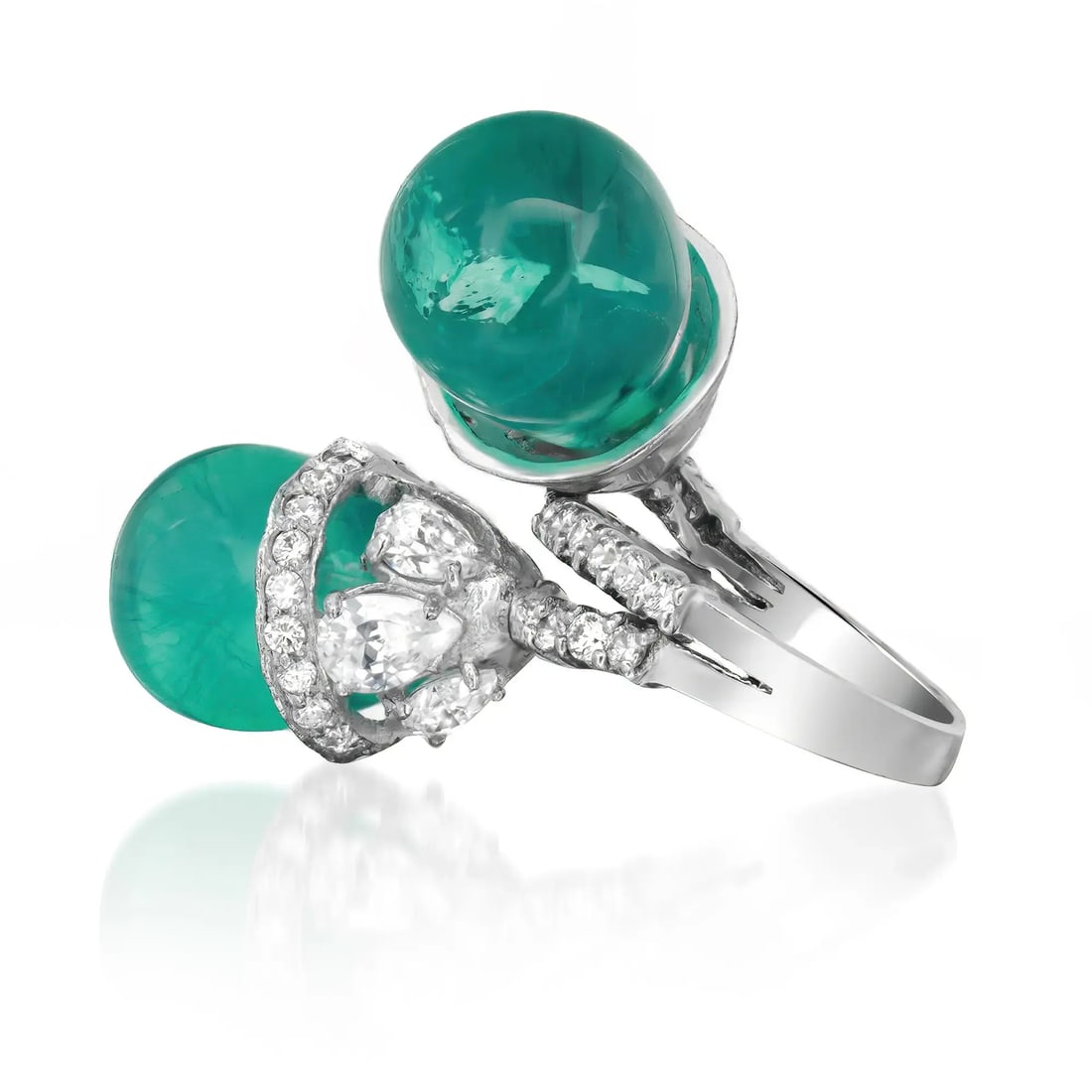 Rachel Koen Crisscross Cocktail Ring 925 Sterling Silver Green Quartz CZ: Rachel Koen Crisscross Cocktail Ring 925 Sterling Silver Green Quartz CZ This stunning cocktail ring from Rachel Koen features a bold and chunky crisscross design, crafted in 925 sterling silver. Ador