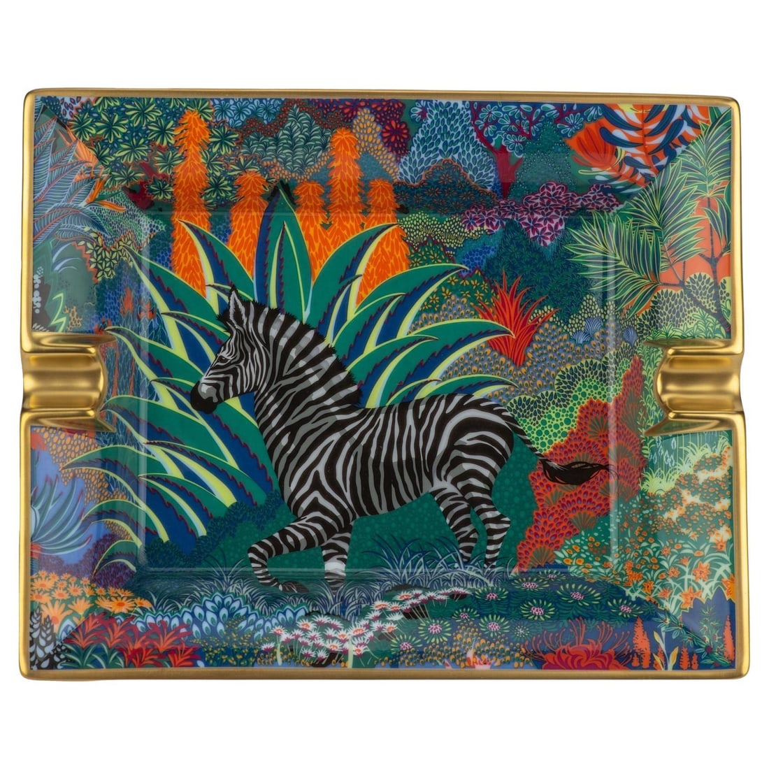 Hermes Mountain Zebra Ashtray by Alice Shirley New in Box (1 of 5)