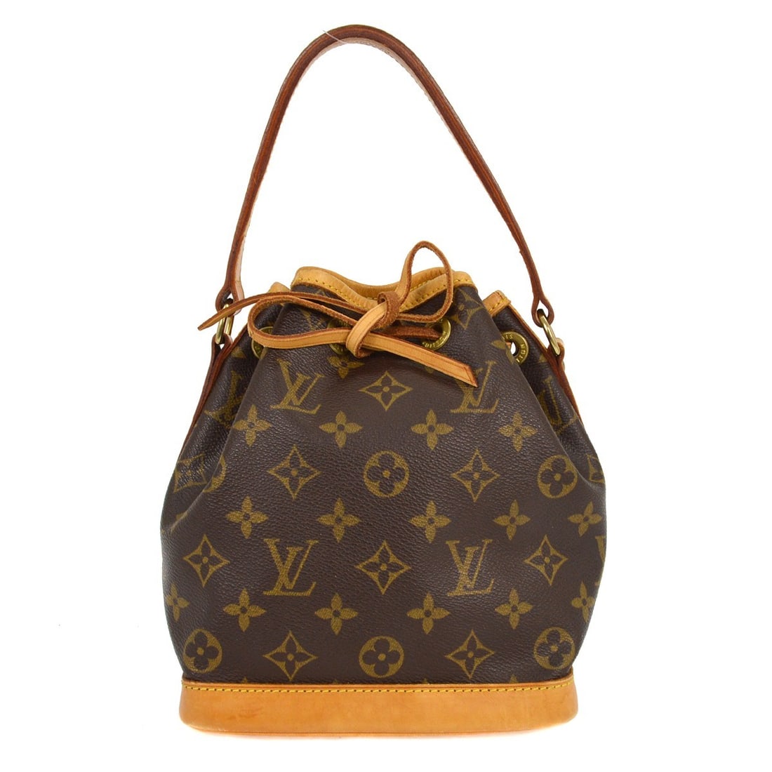 Louis Vuitton Monogram Mini Noe Bucket Handbag M42227: Louis Vuitton Monogram Mini Noe Bucket Handbag M42227 This Louis Vuitton Monogram Mini Noe Handbag is a stylish and functional accessory, perfect for everyday use. Crafted from durable Monogram Canvas
