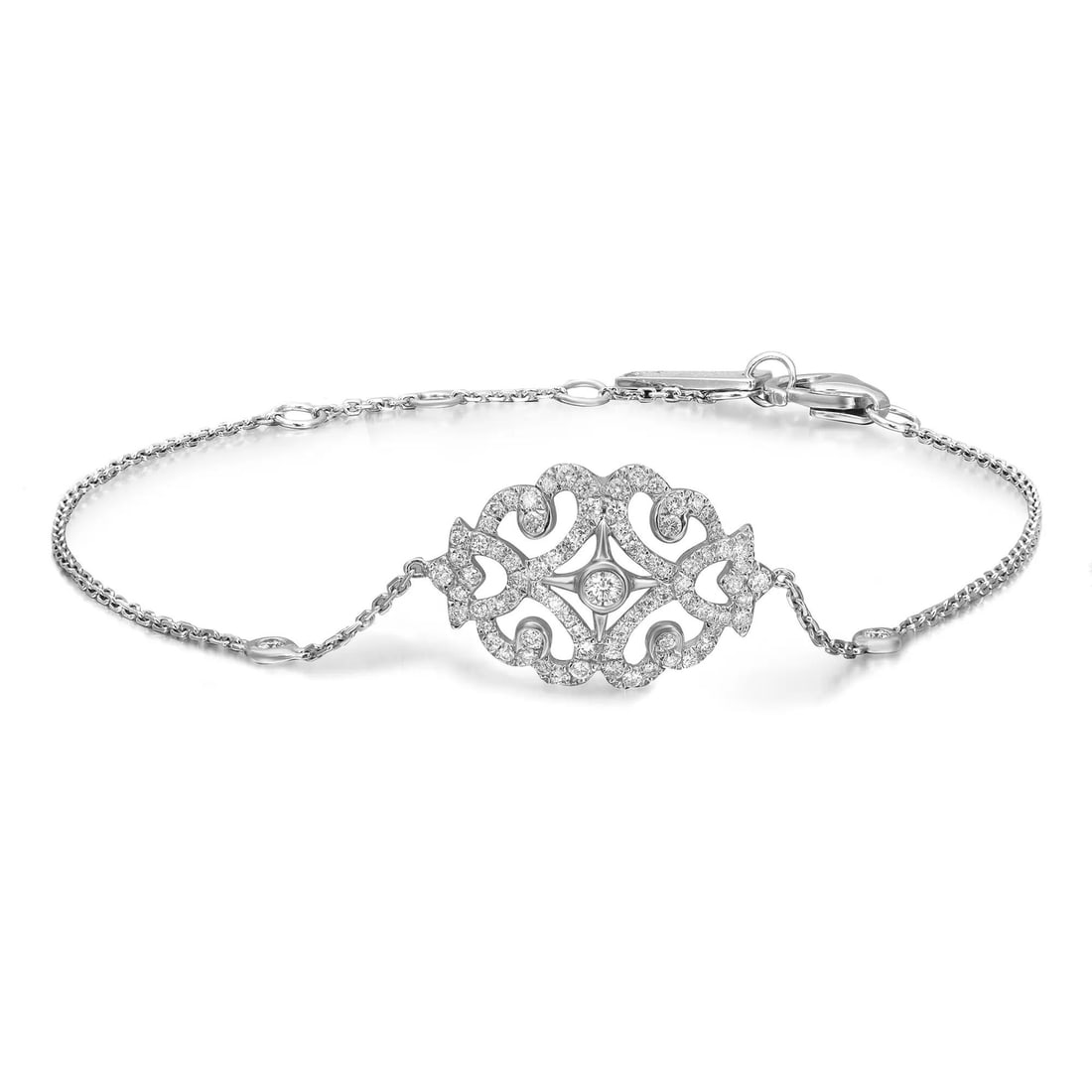 Messika Sultane 0.35ct Diamond Chain Bracelet 18K White Gold 7 Inch: Messika Sultane 0.35ct Diamond Chain Bracelet 18K White Gold 7 Inch Elevate your jewelry collection with this stunning Messika Sultane Diamond Chain Bracelet, crafted in luxurious 18K white gold. This