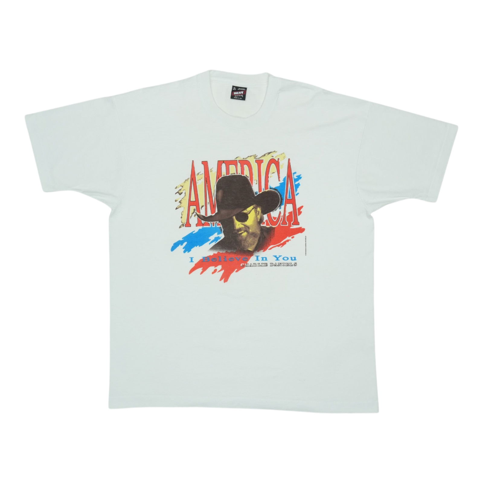 1993 Charlie Daniels Band Vintage I Believe In You Shirt: 1993 Charlie Daniels Band Vintage I Believe In You Shirt Step back in time with this original vintage 1993 Charlie Daniels Band "I Believe In You" shirt. This true vintage piece features striking grap