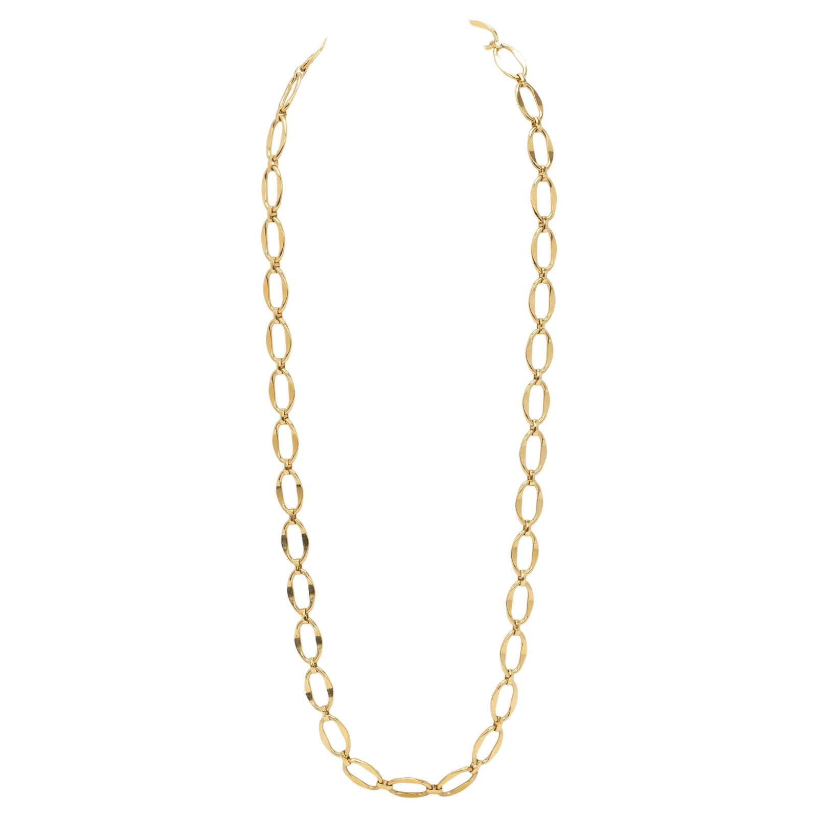 Pierre Cardin 80s Gold Link Chain with Pendant Logo (1 of 5)