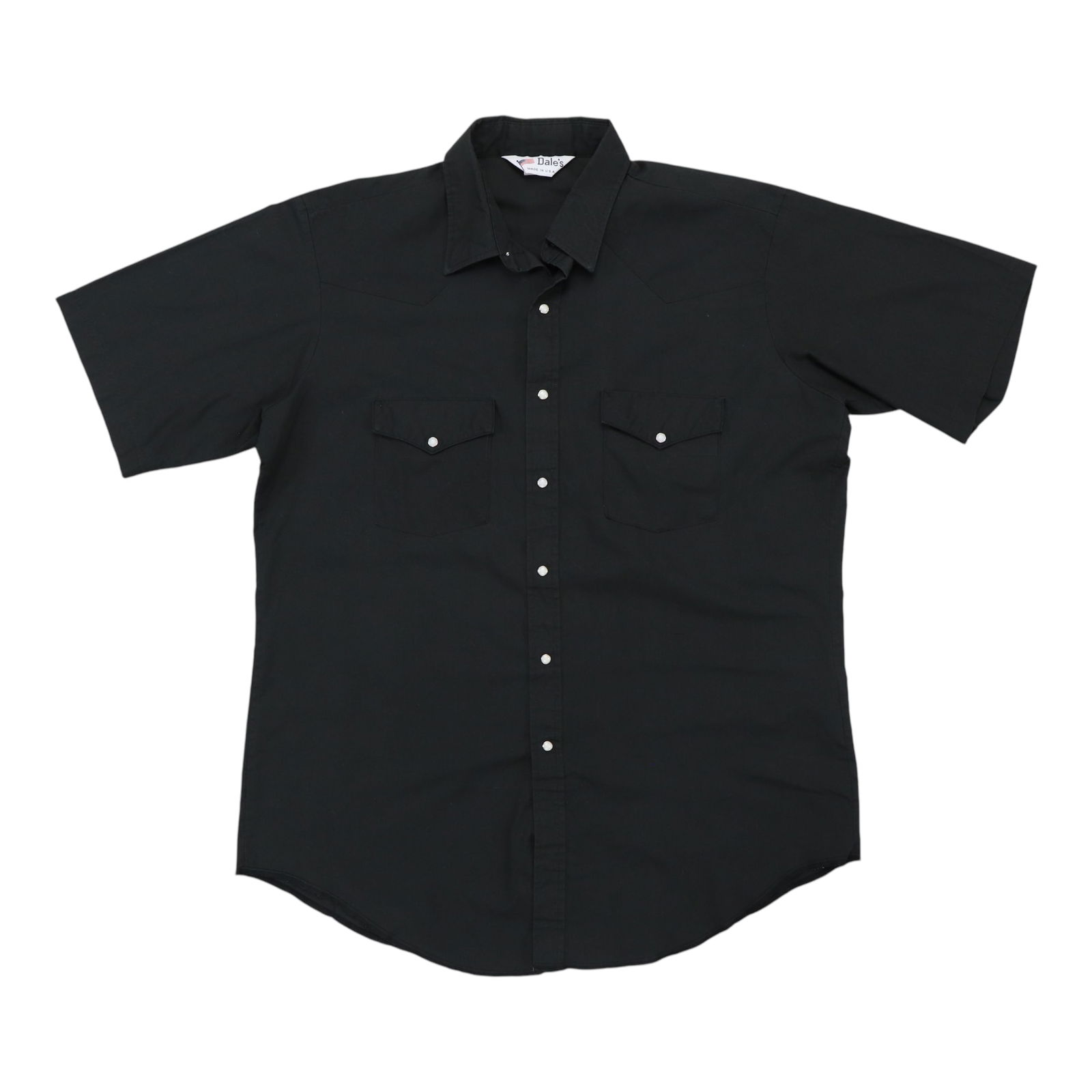 Vintage 1990s Toadies Pearl Snap Button Up Shirt Black Cotton (1 of 3)