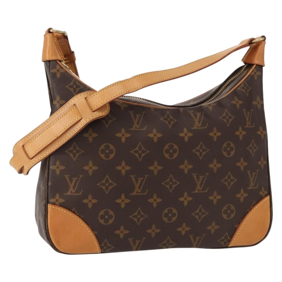 LOUIS VUITTON Monogram Boulogne 30 Shoulder Bag M51265 Auth (1 of 18)