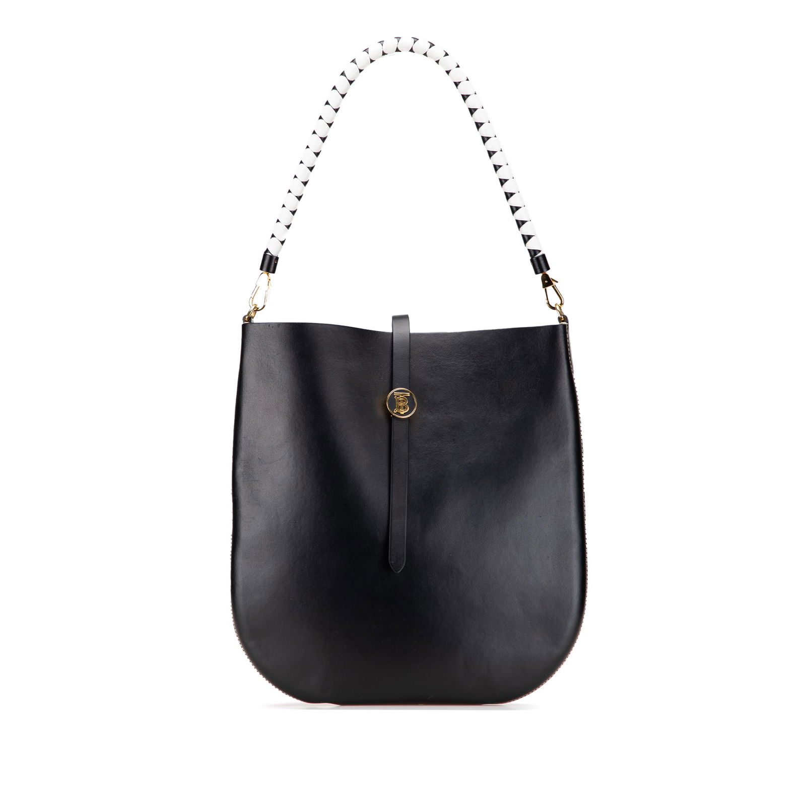 Burberry Black Leather TB Anne Hobo Bag Italy (1 of 10)