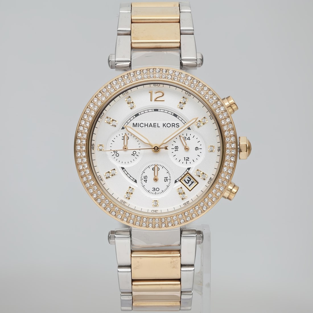 Michael Kors Parker Glitz 39mm Gold-tone Bracelet Ladies Quartz Watch MK5626 (1 of 5)