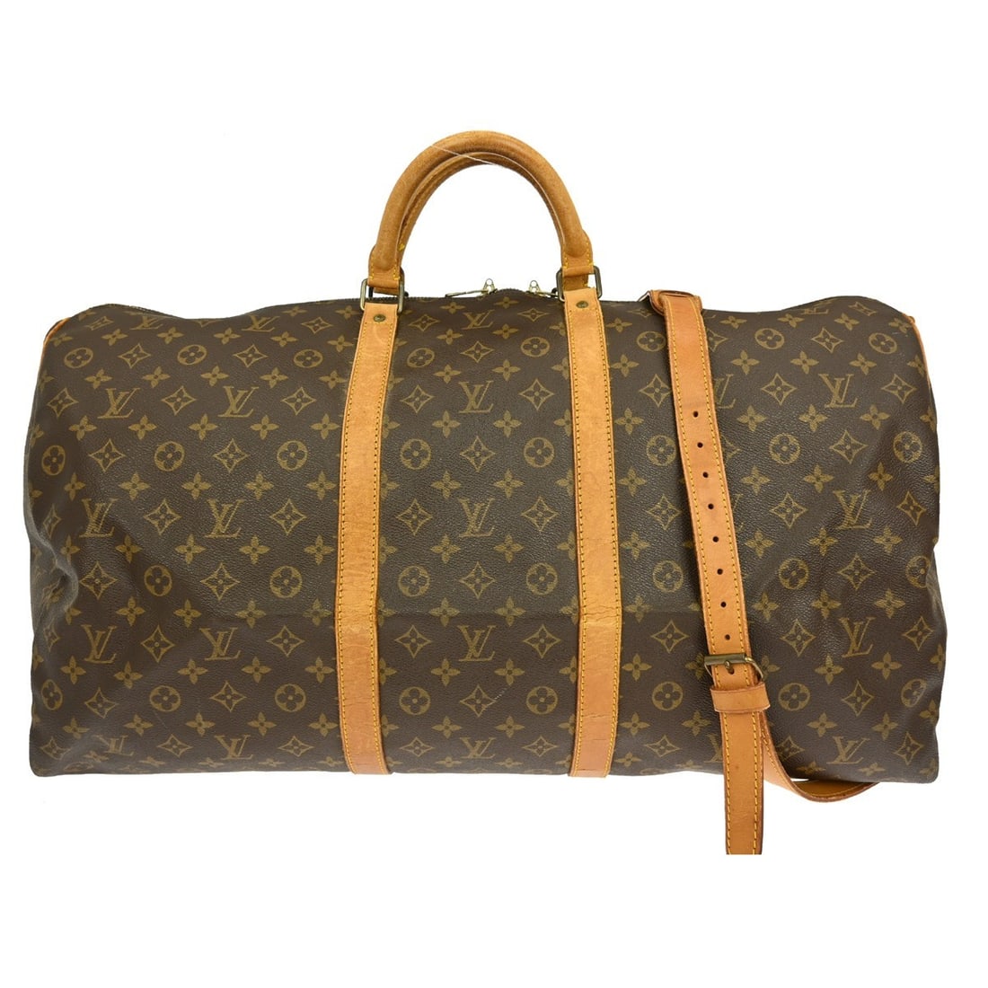 Louis Vuitton Keepall Bandouliere 60 Monogram Canvas Extra Large Duffle Bag (1 of 10)
