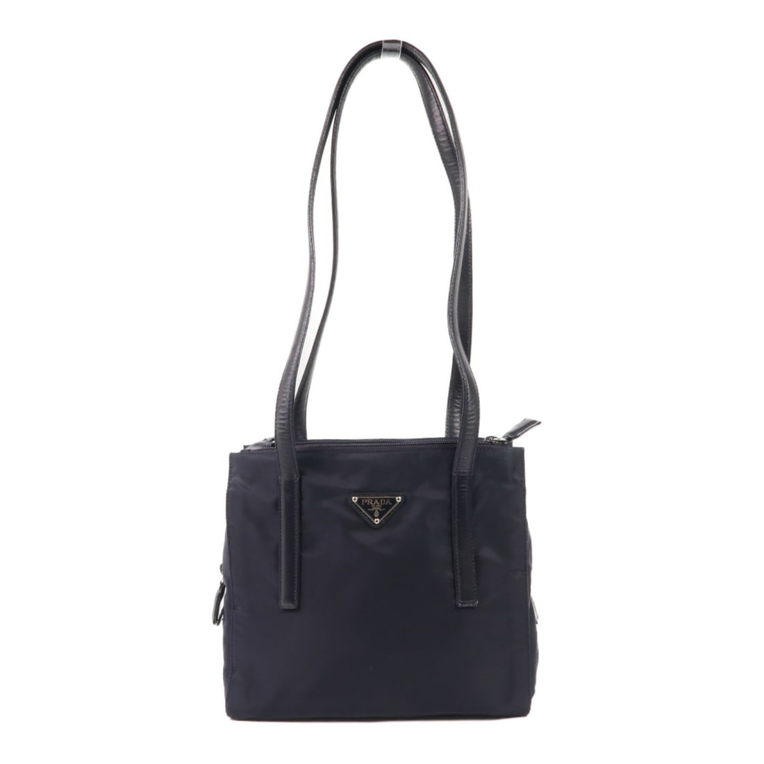 Prada Navy Nylon Shoulder Bag B6082 SHW Italy (1 of 17)
