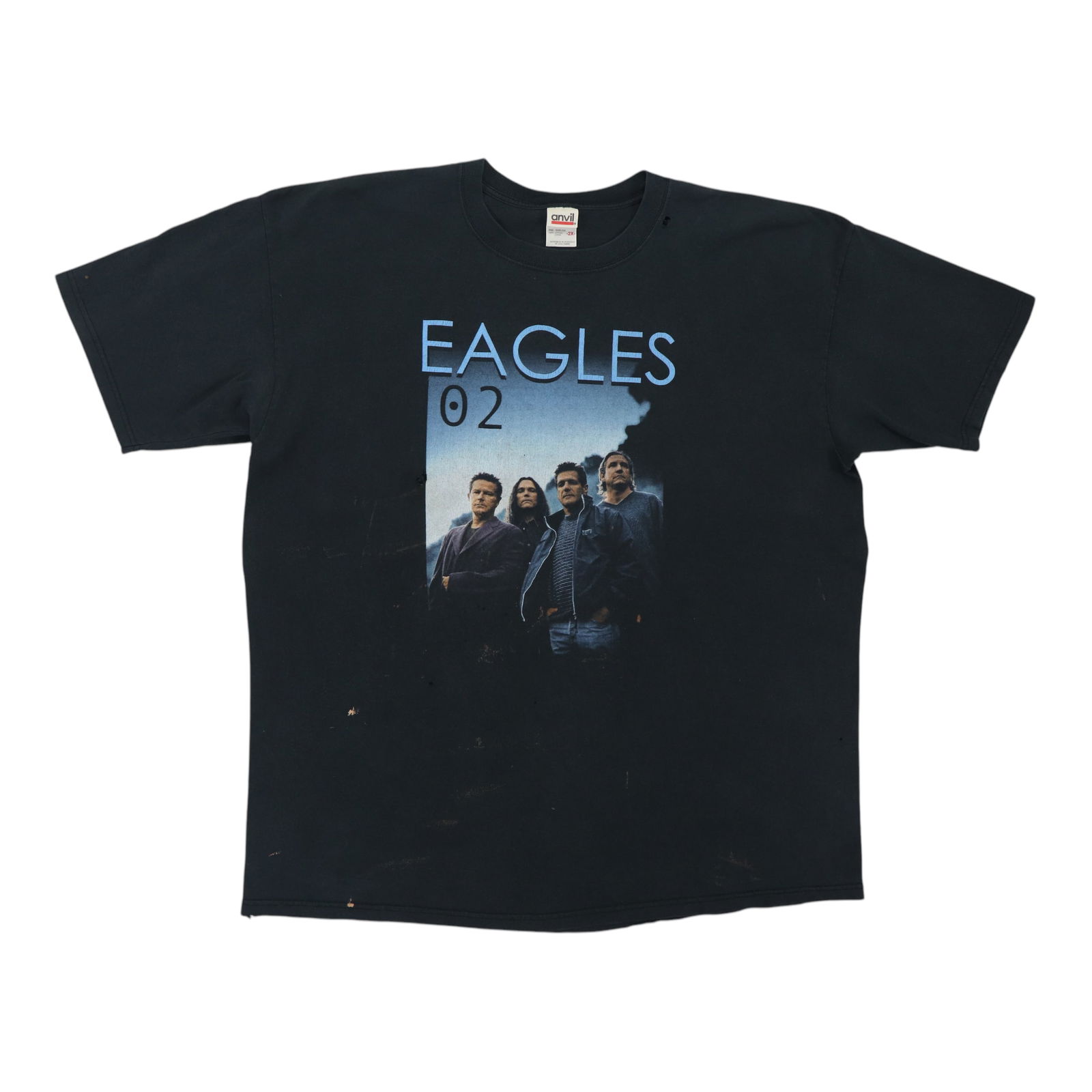 Vintage 2002 Eagles Tour Shirt Black XXL Authentic Graphic Tee: Vintage 2002 Eagles Tour Shirt Black XXL Authentic Graphic Tee Discover a piece of music history with this original vintage 2002 Eagles Tour Shirt. This authentic vintage shirt features bold front and