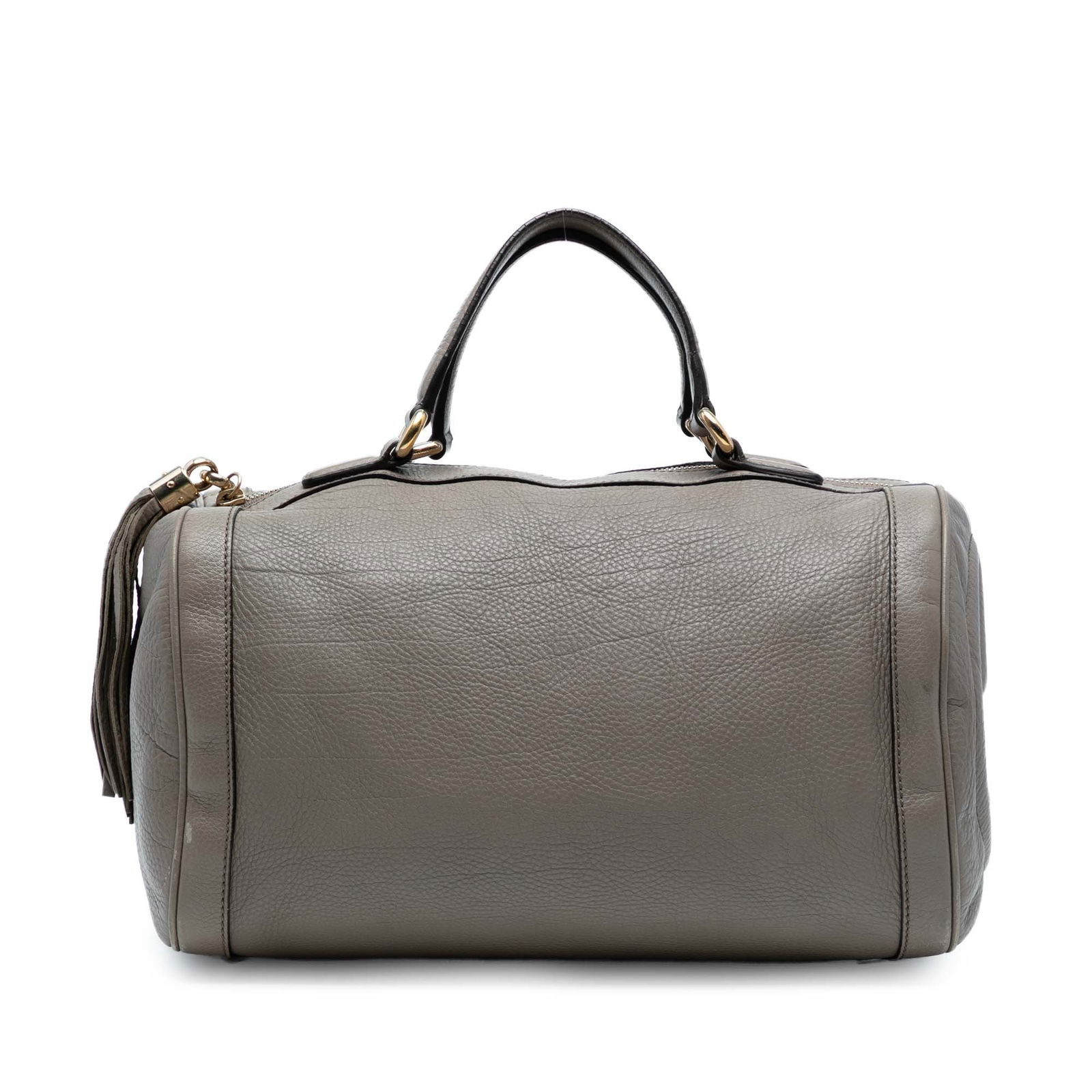 Gucci Pebbled Calfskin Soho Cellarius Boston Bag Brown Leather: Gucci Pebbled Calfskin Soho Cellarius Boston Bag Brown Leather This stylish Gucci Pebbled Calfskin Soho Cellarius Boston bag combines elegance and functionality, featuring a luxurious leather body com