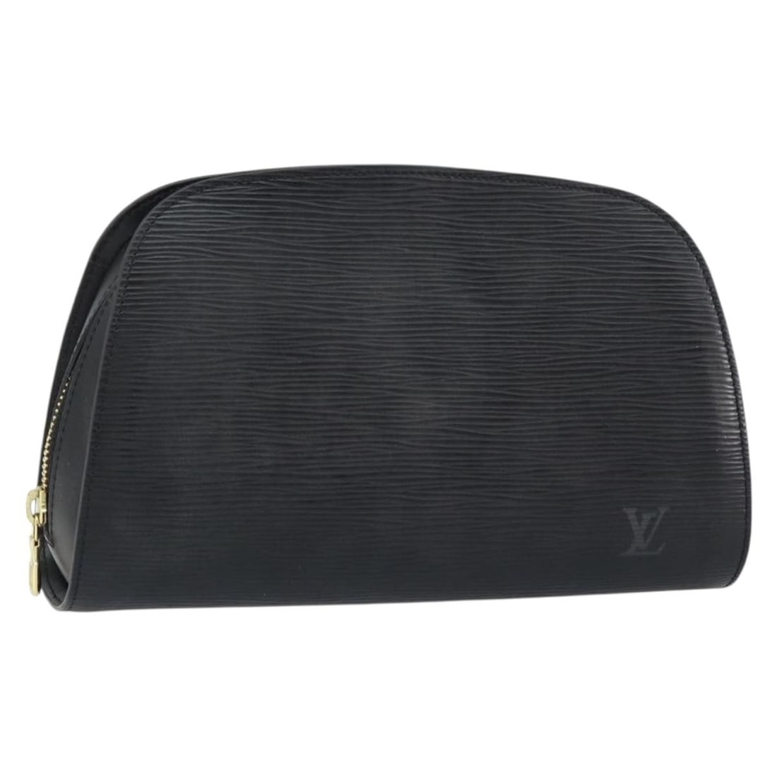 LOUIS VUITTON Epi Dauphine GM Black Cosmetic Pouch M48432 Auth: LOUIS VUITTON Epi Dauphine GM Black Cosmetic Pouch M48432 Auth This stylish Louis Vuitton Epi Dauphine GM Cosmetic Pouch is a practical accessory for storing your beauty essentials. Crafted in France