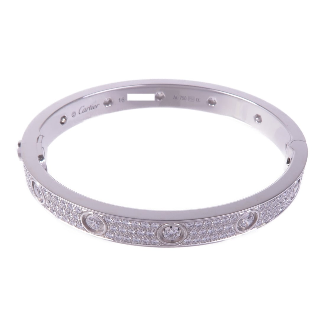 CARTIER Love Bracelet 18K White Gold with Diamonds (1 of 11)