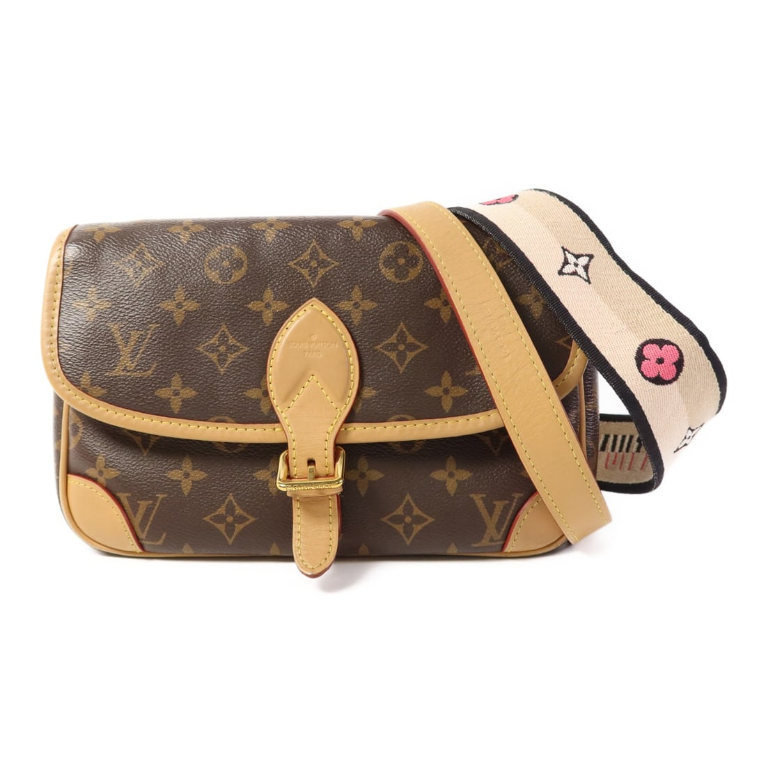 Louis Vuitton Diane Monogram Brown Canvas Shoulder Bag M45985 Gold Hardware (1 of 18)