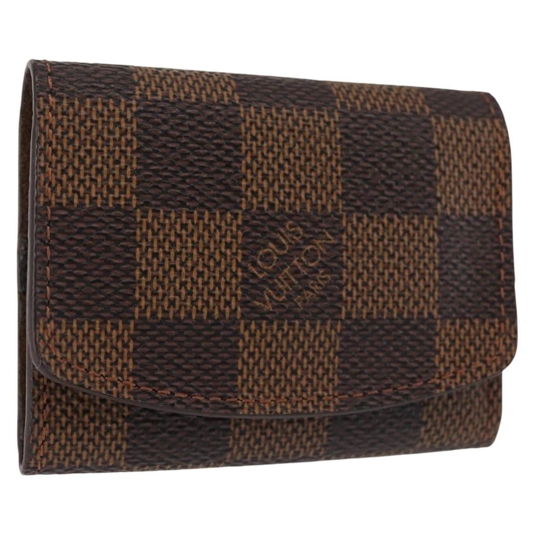 Louis Vuitton Damier Ebene Cuff Case Authentic France: Louis Vuitton Damier Ebene Cuff Case Authentic France Presenting a sophisticated LOUIS VUITTON Cuff Case in the iconic Damier Ebene Canvas. This stylish accessory is designed for those who appreciate